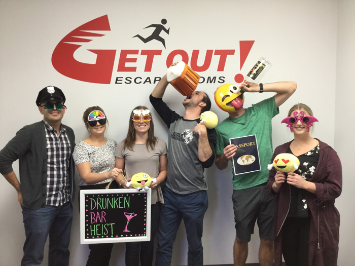 Drunken Bar Heist Featured Photo from GET OUT! Escape Rooms