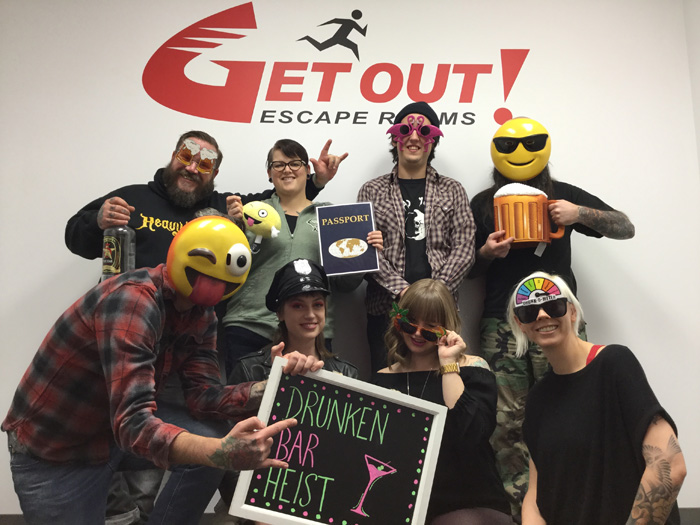 Drunken Bar Heist Featured Photo from GET OUT! Escape Rooms
